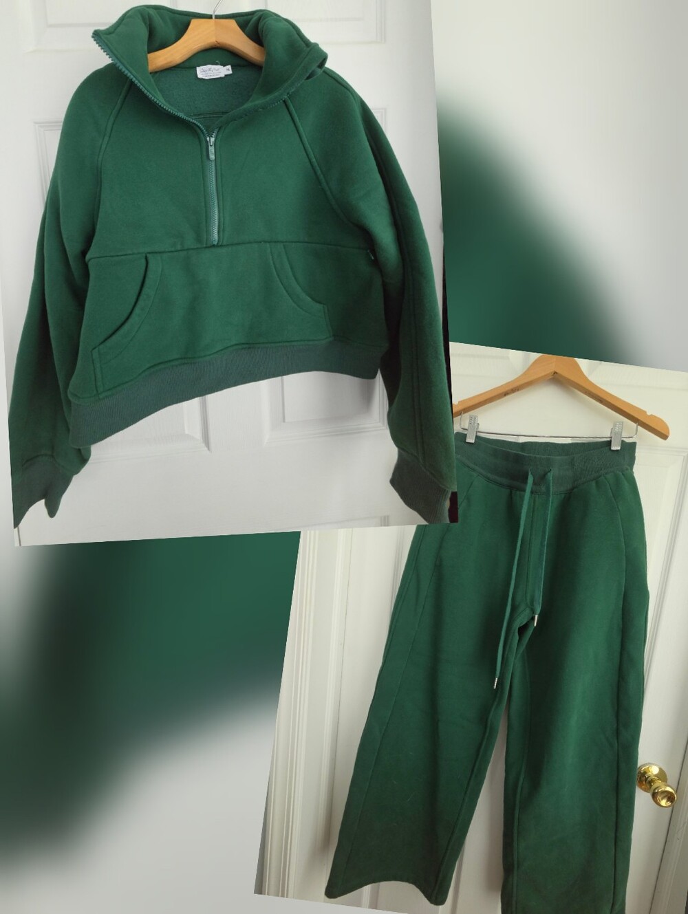 Shop the Mint NURSING COLLECTION Love In Every Layer Pullover & Sweatpants Green